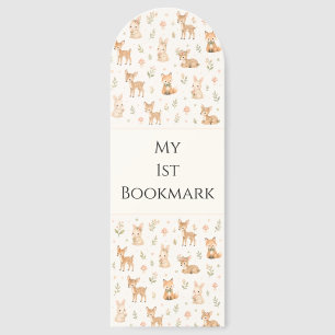 Cute woodland:Deer, Bunny and Fox Nursery design Bookmarks