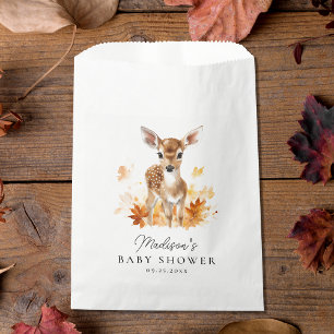 Cute Woodland Deer Fall Baby Shower Favor Bag