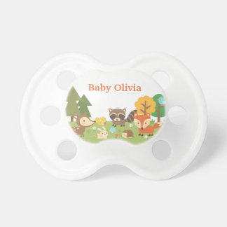 Cute Woodland Forest Animals For Babies Pacifier