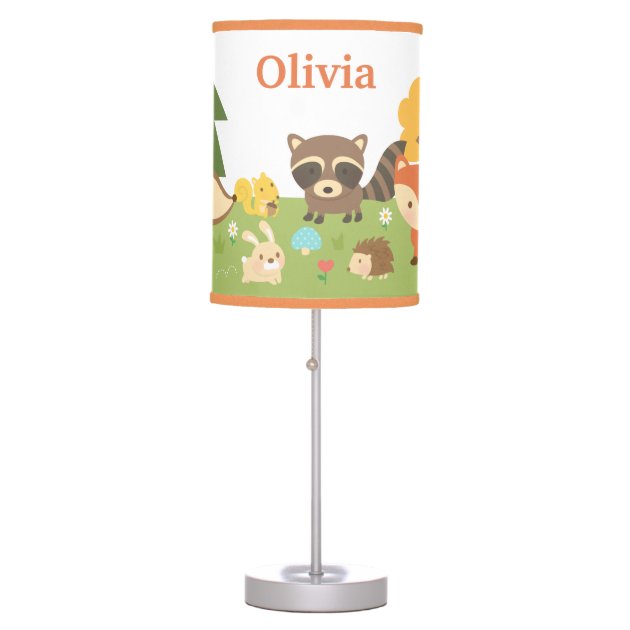 woodland baby lamp
