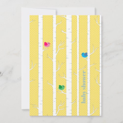 Cute Woodland Forest Gender Neutral Baby Shower  Invitation