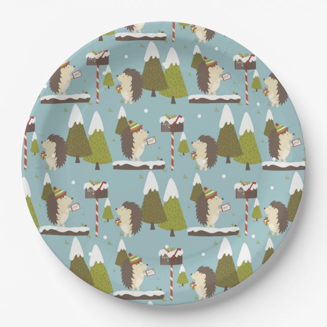 Cute Woodland Forest Paper Plates (Front)