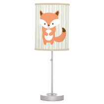 Cute Woodland Fox Nursery Lamp