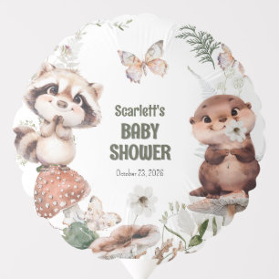 Cute Woodland Friends Baby Shower Balloon