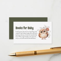 Cute Woodland Friends Books for Baby Enclosure Card