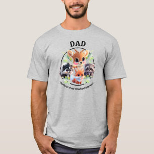 Cute Woodland friends fox skunk raccoon deer T-Shirt