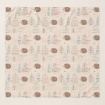 Cute Woodland Hedgehog Pattern Scarf