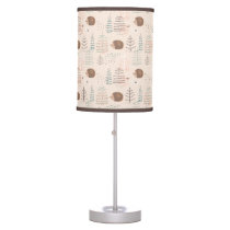 Cute Woodland Hedgehog Pattern Table Lamp