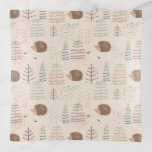 Cute Woodland Hedgehog Pattern Trinket Tray