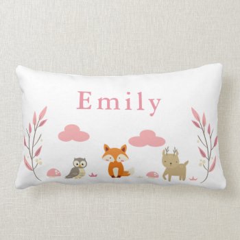 Cute Woodland Kids/baby Pillow by OS_Designs at Zazzle