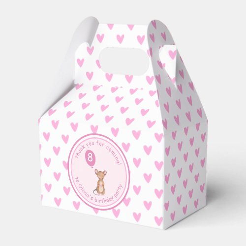 Cute Woodland Mouse _ Personalized Kids Birthday F Favor Boxes
