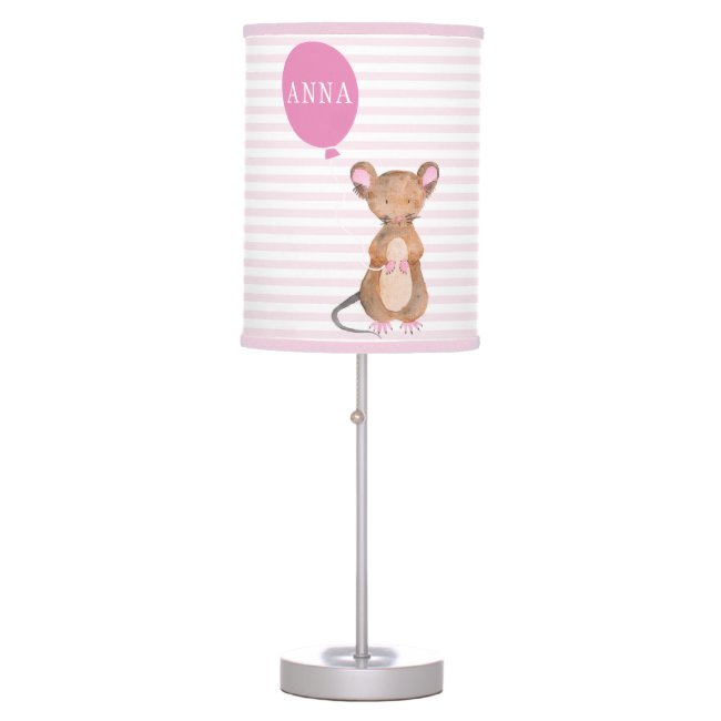 Cute Woodland Mouse | Personalized Kids Lamp