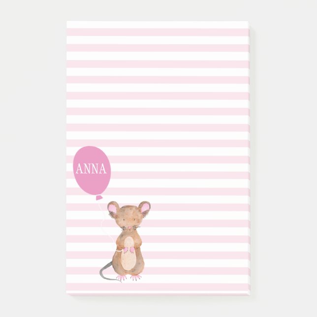 Cute Woodland Mouse | Personalized Notes (Front)