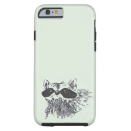 Cute Woodland Raccoon Tough iPhone 6 Case
