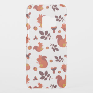 Cute Woodland Squirrel Autumn Pattern Uncommon Samsung Galaxy S9 Case