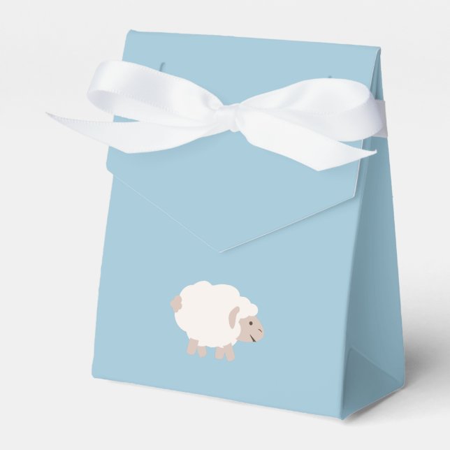Cute Wooly lamb Favor Boxes (Front Side)