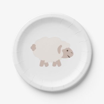 Cute Wooly Lamb Paper Plates by Egg_Tooth at Zazzle