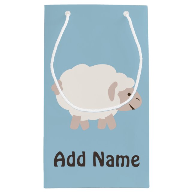 Cute Wooly lamb Small Gift Bag (Back)