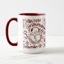 Cute Word Art Snowman Mug