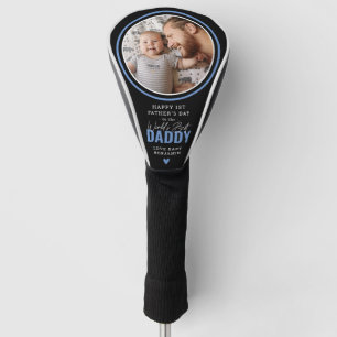 Cute Worlds Best Dad Photo 1st Father's Day Golf Head Cover