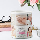 Cute 'Worlds Best Daddy' 1st Father's Day Pink Coffee Mug<br><div class="desc">Create your very own special first Father's day gift with this cute photo collage coffee mug. Featuring 9 trendy insta square photographs and the text 'Happy 1st Father's Day to the World's Best Daddy'. PHOTO TIP - Crop photos ensuring that the subject is in the centre before uploading for best...</div>