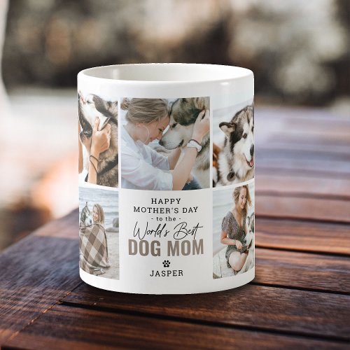 Cute Worlds Best Dog Mom Mothers Day Coffee Mug