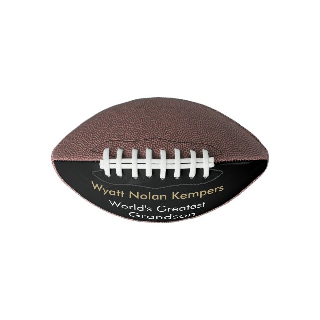 Cute! Worlds greatest grandson football (Front)