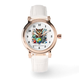 Cute world's Greatest Teacher award customizable Watch