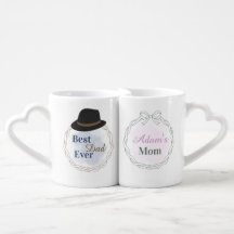 Cute Woven Rope Frame Pink Watercolor Ceramic Coff