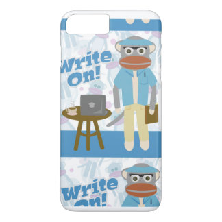 Cute Writer Sock Monkey iPhone 8 Plus/7 Plus Case
