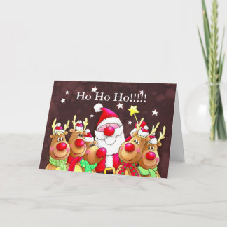 Cute x-mas card, ho ho ho!!! holiday card
