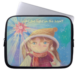 cute xmas angel laptop sleeve