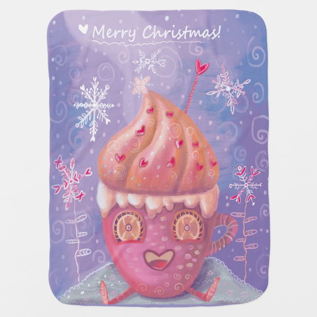 cute Xmas baby blanket      (Front)