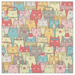 Cute Xmas Cats Fabric