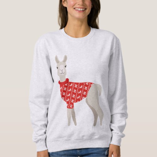 Cute Xmas Christmas Llama Sweater Jumper