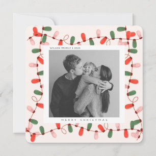 Cute Xmas Family Photo christmas holiday postcard