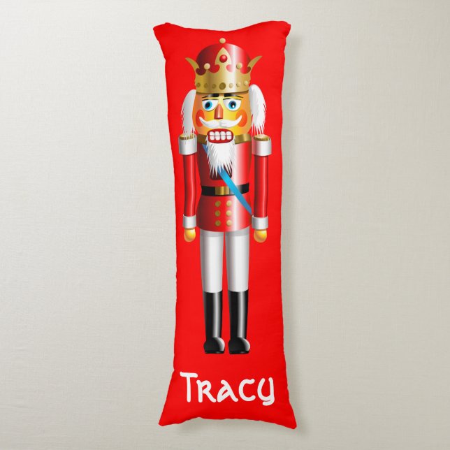 Cute Xmas Nutcracker King Cartoon Body Pillow (Front Vertical)