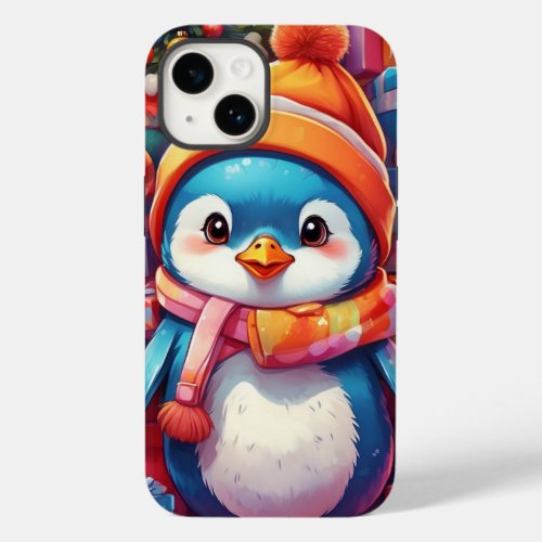 Cute Xmas Penguin  Case_Mate iPhone 14 Case
