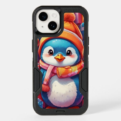 Cute Xmas Penguin  OtterBox iPhone 14 Case