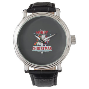 Cute Xmas Unicorn Santa on Unicorn Christmas T-Shi Watch