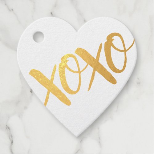 Cute XOXO Great Friend REAL FOIL Gift Foil Favor Tags