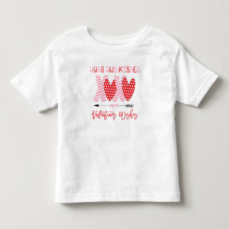 Cute XOXO Hugs and Kisses Valentine Toddler T-shirt