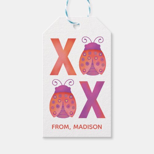 Cute XOXO Valentine Gift Tag