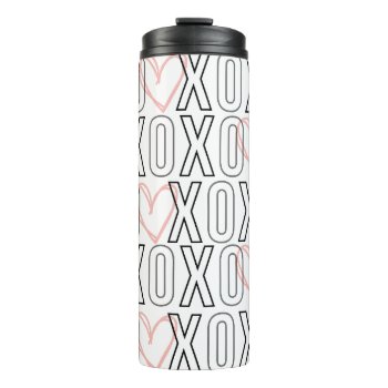 Cute Xoxo Valentine's Day Thermal Tumbler by lilanab2 at Zazzle