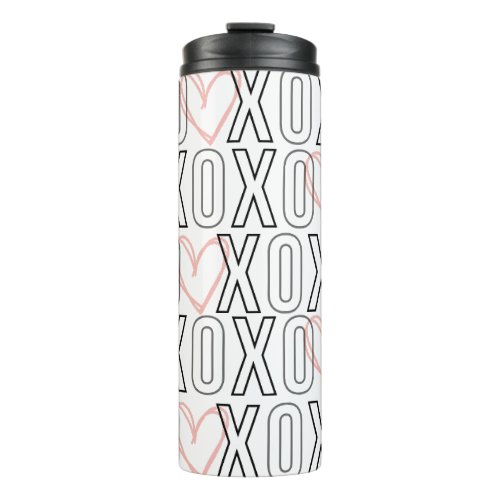 Cute XOXO Valentines Day Thermal Tumbler