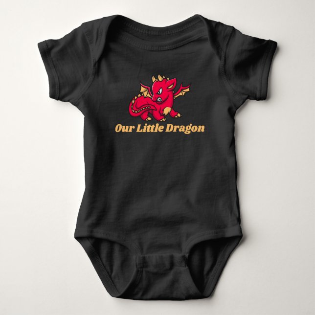 Cute Year of the Dragon Baby Bodysuit (Front)
