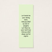 Cute Yearling Foal bookmarks (Back)