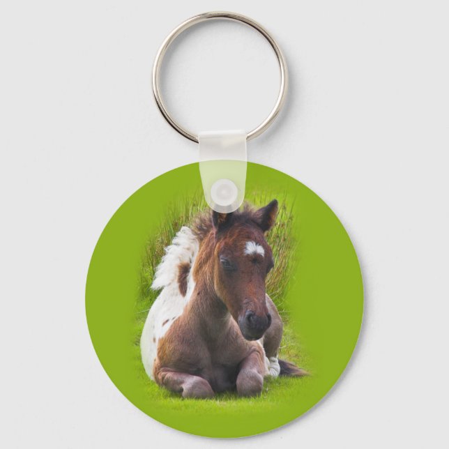 Cute Yearling Foal keychain (Front)