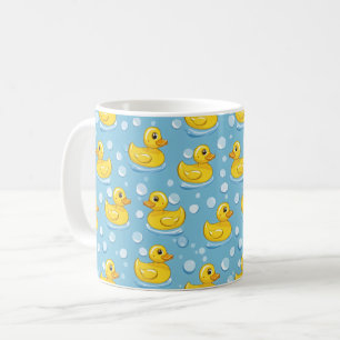Cute Yello Rubber Ducks Coffee Mug