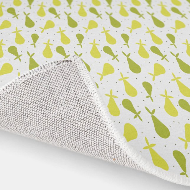 Cute Yellow And Green Pears Fruit Kitchen Rug (Indoor)